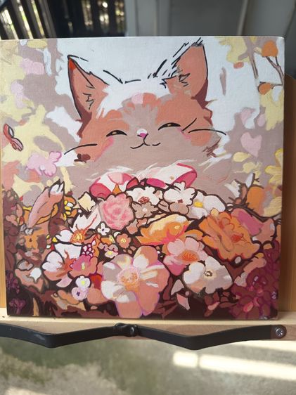 รูปติดผนัง ภาพวาด ภาพตกแต่ง 20 x 20cm. 