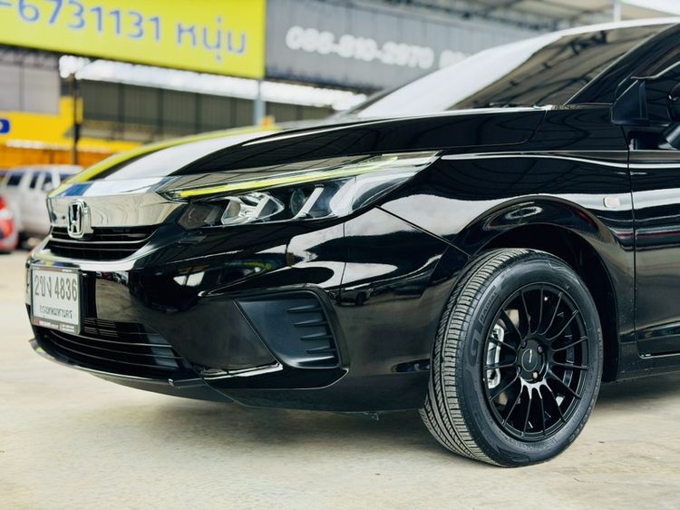 Honda City 2020 1.0 S เบนซิน ไม่ติดแก๊ส เกียร์อัตโนมัติ ดำ รูปที่ 4
