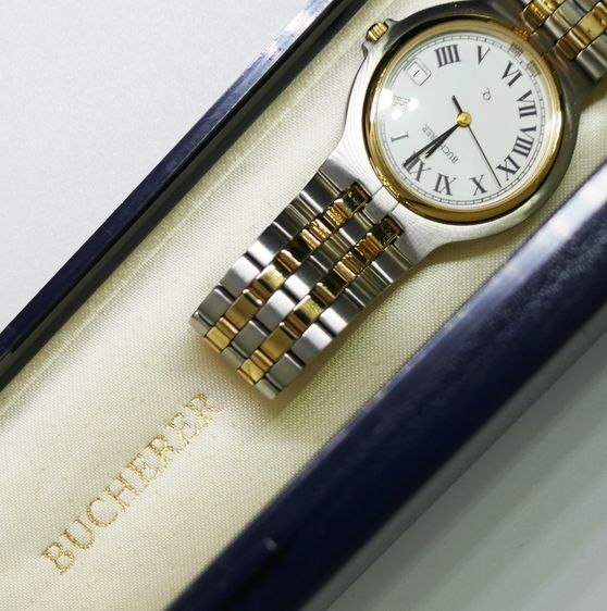 นาฬิกา Bucherer Q รหัส 2 147 4 0 81 เป็นนาฬิกาข้อมือวินเทจควอตซ์ Quartz รูปที่ 3