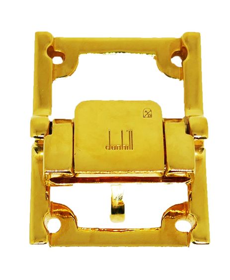 หัวเข็มขัด Dunhill แท้ ORIGINAL DUNHILL BELT BUCKLE GOLD PLATTED แบบใหม่ทันสมัย รูปที่ 2