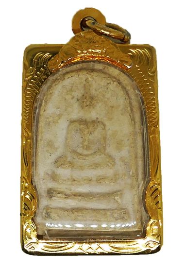 สมเด็จบางขุนพรหม พิมพ์ใหญ่ เกศจรดซุ้ม วัดใหม่อมตรส 2509 หลังมีตรายาง พระรับจากวัด