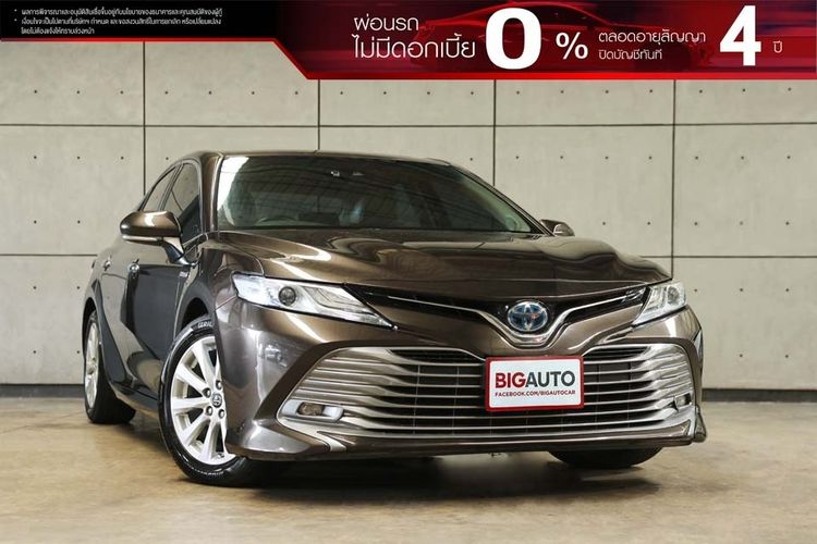 Toyota Camry 2018 2.5 Hybrid Premium Sedan ไฮบริด ไม่ติดแก๊ส เกียร์อัตโนมัติ เทา