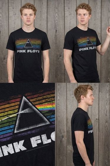 เสื้อยืดคอกลม วงดนตรี PINK FLOYD 2012 LiquidBlue แท้ รูปที่ 4