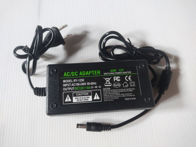 มือสอง สภาพดี Adapter 12v 24v 5a หม้อแปลง ใช้ต่อลำโพง หรือ ขาร์จไฟที่รองรับ อุปกรณ์ต่างๆ  5.5x2.1mm 12v5a  AC DC อะแดปเตอร์จ่ายไฟฟ้า รูปที่ 2