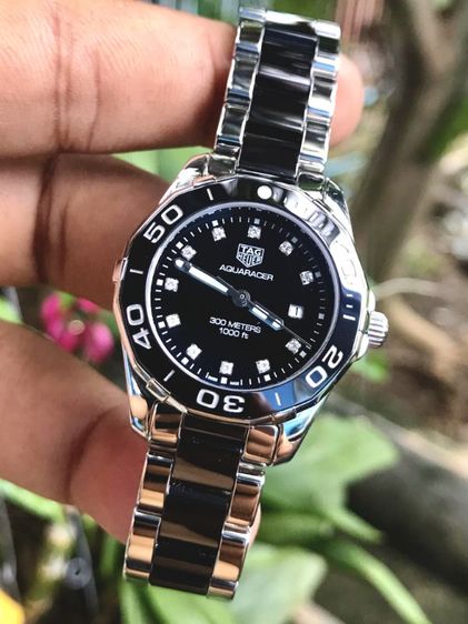 Tag Heuer Aquaracer Quartz  Diamond Black Ceramic Black Dial (29mm.)🇨🇭🇨🇭 รูปที่ 5