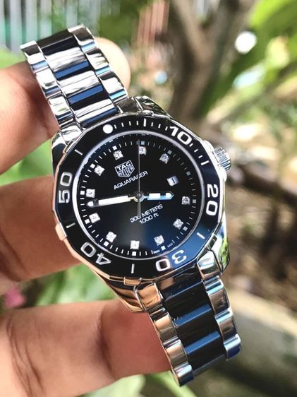 Tag Heuer Aquaracer Quartz  Diamond Black Ceramic Black Dial (29mm.)🇨🇭🇨🇭 รูปที่ 7