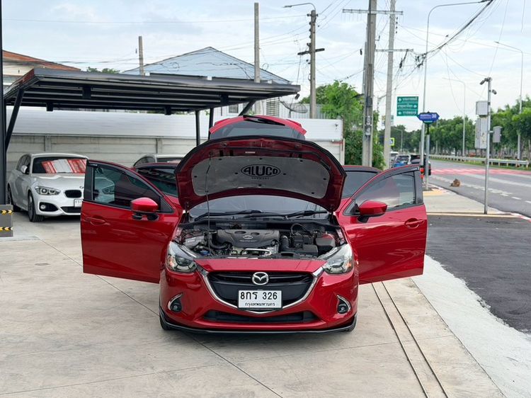 Mazda Mazda 2 2017 1.5 XD Sport High Plus L Sedan ดีเซล ไม่ติดแก๊ส เกียร์อัตโนมัติ แดง