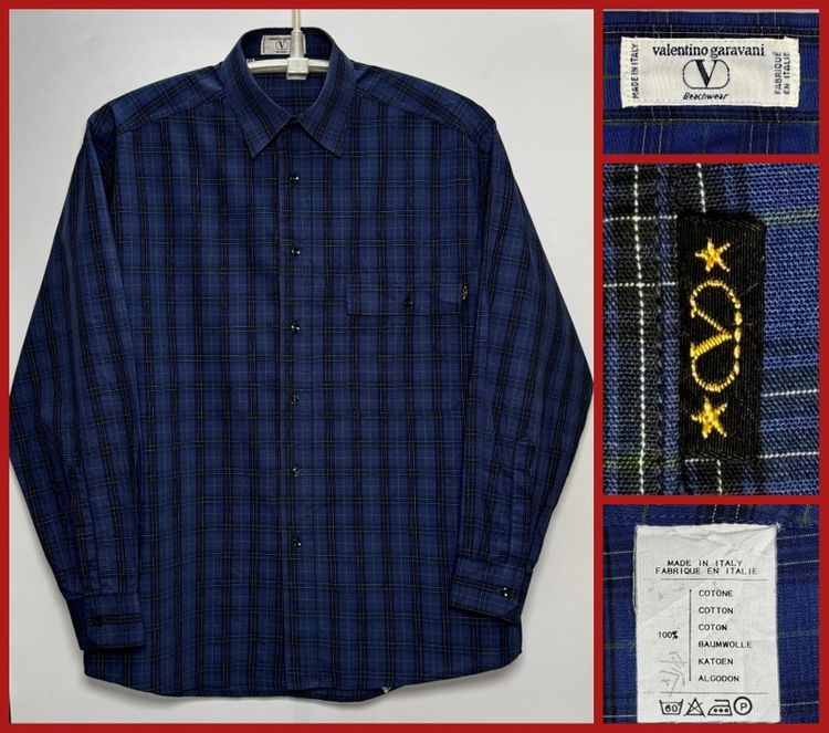 ⚠️ของใหม่‼️เสื้อเชิ้ต VALENTINO GARAVANIของแท้ MADE IN ITALY