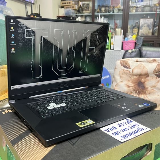 ขายโน้ตบุ๊ค ASUS TUF GAMING FX516PR สภาพสวยๆ ที่ชาร์จแท้ พร้อมกล่องครับ รูปที่ 2