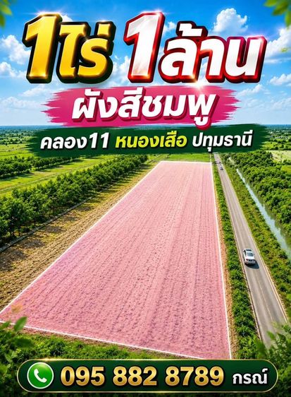 🔥คลอง 11 หนองเสือปทุม ทำเลดีราคาถูก‼️