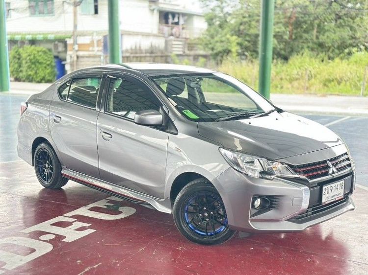 Mitsubishi Attrage 2021 1.2 GLX Sedan เบนซิน ไม่ติดแก๊ส เกียร์อัตโนมัติ เทา รูปที่ 4