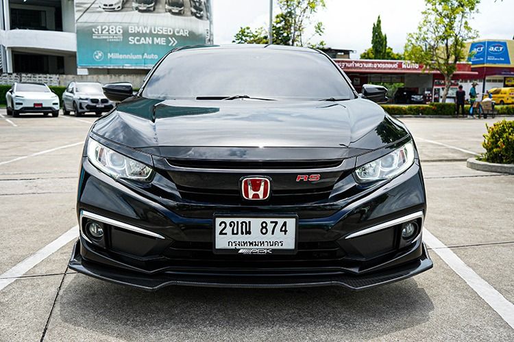 Honda Civic 2021 1.8 EL i-VTEC Sedan เบนซิน เกียร์อัตโนมัติ ดำ รูปที่ 2