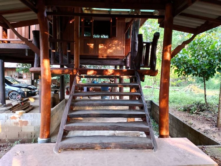 ขายบ้านไม้ยกสูงพร้อมที่ดิน 1ไร่ รูปที่ 4
