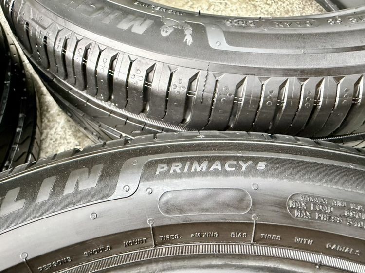 ยางน้องป้ายแดงขอบ 17” ยี่ห้อ MICHELIN รุ่น PRIMACY5 ขนาด 215-50R17 ปี 25 ดอกยางสวยพร้อมใช้งาน ไม่ปะ ไม่บวม รับประกัน รูปที่ 2