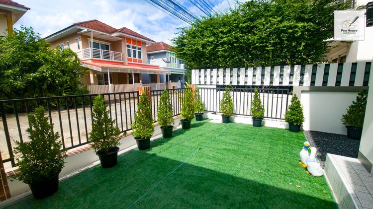 มีบางส่วน ขายบ้านเดี่ยว 2 ชั้น บ้านราชพฤกษ์ 4 นอน 3 น้ำ หทัยราษฎร์ มีนบุรี มีห้องนอนชั้นล่าง รีโนเวทใหม่ รูปที่ 2
