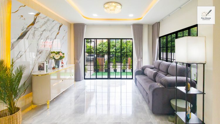 มีบางส่วน ขายบ้านเดี่ยว 2 ชั้น บ้านราชพฤกษ์ 4 นอน 3 น้ำ หทัยราษฎร์ มีนบุรี มีห้องนอนชั้นล่าง รีโนเวทใหม่ รูปที่ 4