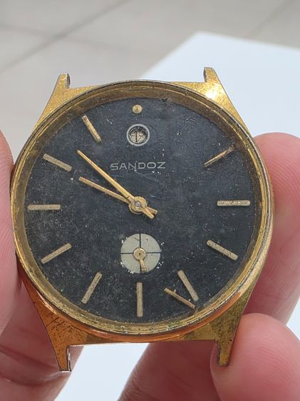 A.นาฬิกา ยี่ห้อ SANDOZ Watch G.P เก่าเก็บ ชุบทอง ไม่มีฝาหลัง สวยเก่าเก็บหายาก ขายตามสภาพ พร้อมส่ง