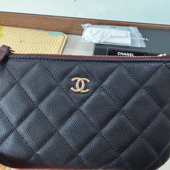 Used Like New Chanel Mini O-Case 6” Black caviar GHWHolo 31 สภาพนางฟ้ามาโปรด! รูปที่ 3