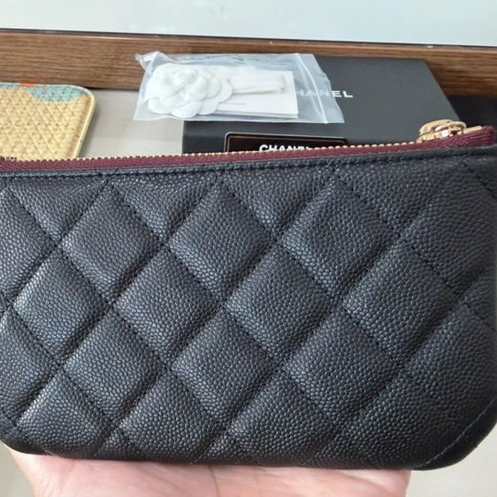 Used Like New Chanel Mini O-Case 6” Black caviar GHWHolo 31 สภาพนางฟ้ามาโปรด! รูปที่ 7