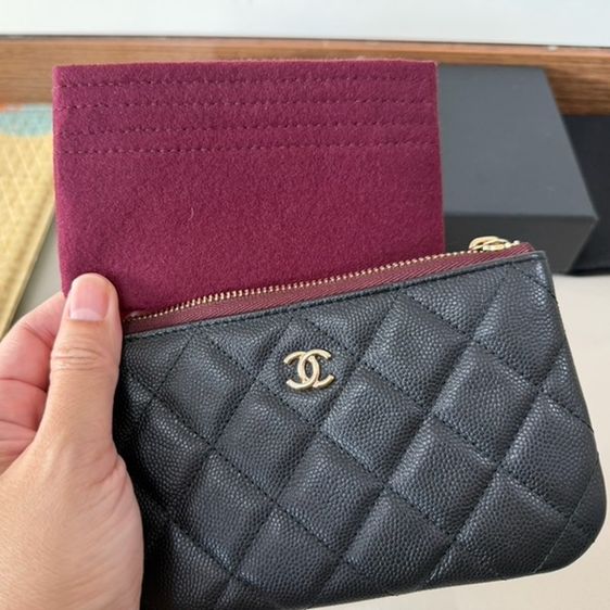 Used Like New Chanel Mini O-Case 6” Black caviar GHWHolo 31 สภาพนางฟ้ามาโปรด! รูปที่ 10
