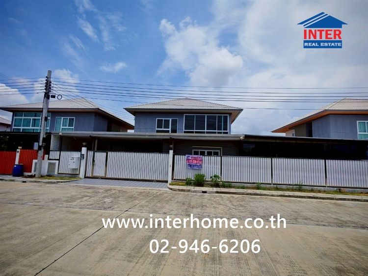 บ้านเดี่ยว 2 ชั้น 115.1 ตร.ว. หมู่บ้านดิเอ็กซ์เทนโซ เลียบวารี ใกล้มหาวิทยาลัยเทคโนโลยีมหานคร ถนนเลียบวารี เขตหนองจอก กรุงเทพมหานคร