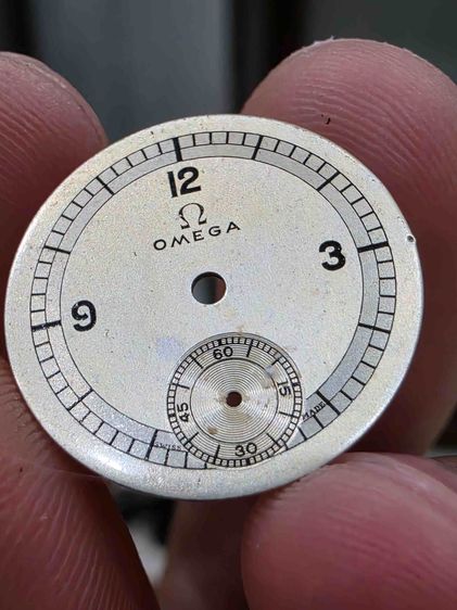 A.อะไหล่หน้าปัดนาฬิกา ยี่ห้อ OMEGA WATCH FACE สวยเก่าเก็บ 2เข็มครึ่ง หายาก ขายตามสภาพ พร้มอส่ง  รูปที่ 2