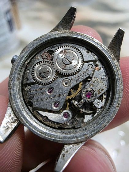 A.อะไหล่เครื่อง นาฬิกา ENICAR SPORT WATCH PARTS ของเก่าเก็บ หายาก 2 เข็มครึ่ง ขายตามสภาพ พร้อมส่ง  รูปที่ 3