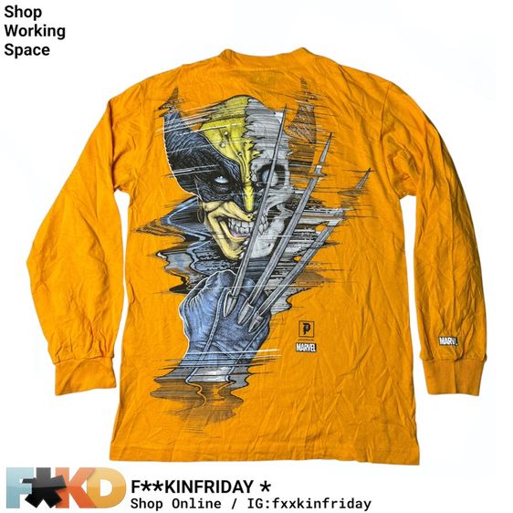 เสื้อยืดแขนยาว Primitive x Marvel Size S