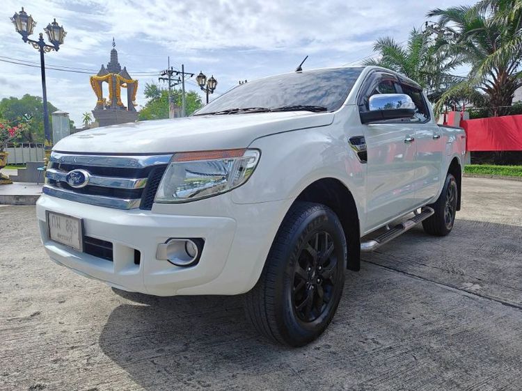 Ford Ranger 2014 2.2 Hi-Rider XLT Pickup ดีเซล ไม่ติดแก๊ส เกียร์อัตโนมัติ ขาว รูปที่ 2