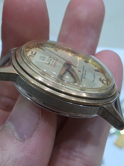 A.นาฬิกา LILY GOLD WATCH วินเทจ เก่าเก็บ ตัวเรือนทองแปะ หายาก รุ่นเก่า ขายตามสภาพ พร้อมส่ง  รูปที่ 4