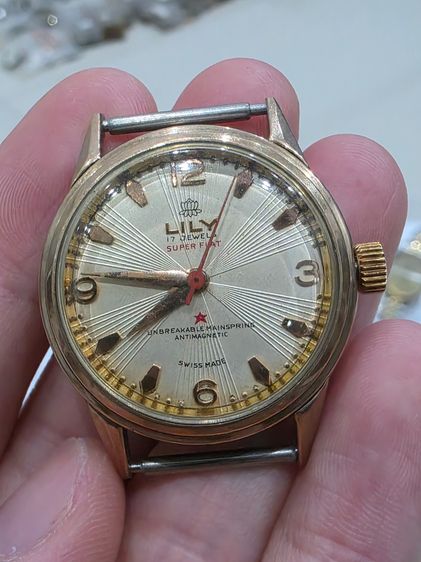 อื่นๆ อื่นๆ A.นาฬิกา LILY GOLD WATCH วินเทจ เก่าเก็บ ตัวเรือนทองแปะ หายาก รุ่นเก่า ขายตามสภาพ พร้อมส่ง 