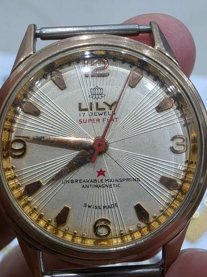 A.นาฬิกา LILY GOLD WATCH วินเทจ เก่าเก็บ ตัวเรือนทองแปะ หายาก รุ่นเก่า ขายตามสภาพ พร้อมส่ง  รูปที่ 9