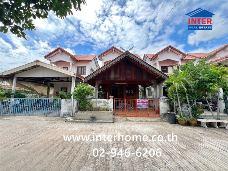 บ้านเดี่ยว 2 ชั้น 27 ตร.ว. หมู่บ้านวัฒนา2 หนองจอก ซอยสังฆประชา7 ซอยฉลองกรุง54 ถนนฉลองกรุง ถนนสุวินทวงศ์ เขตหนองจอก กรุงเทพมหานคร