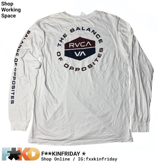 เสื้อยืดแขนยาว RVCA Size M