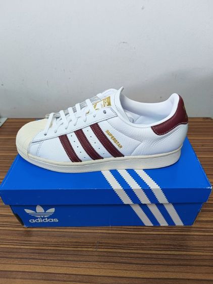Adidas Superstar รหัสรุ่น GZ1603 โดยมีเฉดสีหลักคือ สีขาวแถบสีแดงเข้ม ซื้อมา4000ขาย1599บาท รูปที่ 9