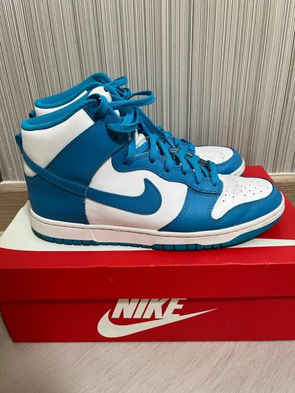 Nike Dunk High Retro Laser Blue White ไซส์ 10us รูปที่ 2