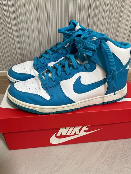 Nike Dunk High Retro Laser Blue White ไซส์ 10us รูปที่ 5