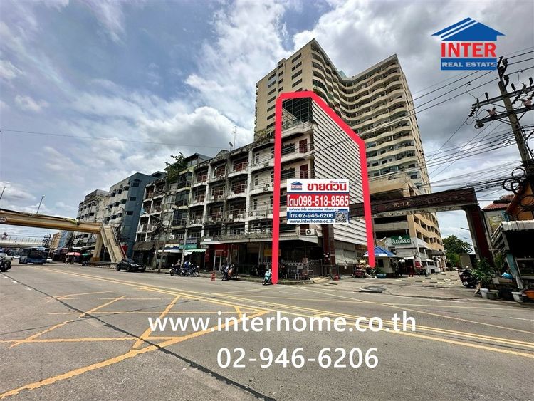 อาคารพาณิชย์ 5 ชั้น 15.3 ตร.ว. อาคารพาณิชย์ ใกล้ท่าน้ำนนท์ ซอยประชาราษฎร์ ถนนประชาราษฎร์ ถนนติวานนท์ เมืองนนทบุรี นนทบุรี