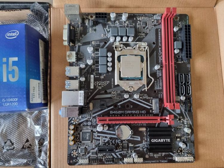 Cpu i5 10400f + b460m gaming hd