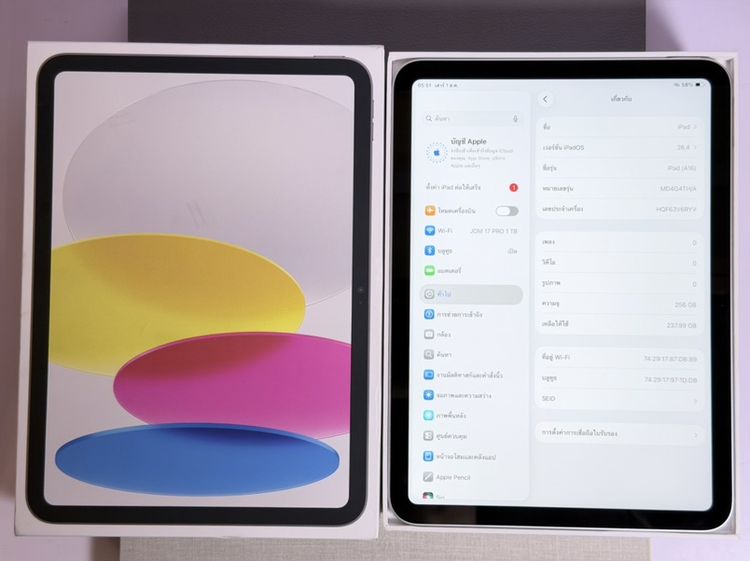 256GB ชาร์จ4รอบ‼️ ประกันศูนย์เดือน5/70‼️ iPAD GEN11 A16 256GB รูปที่ 4