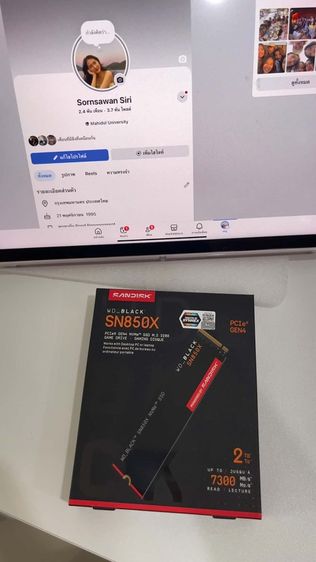 wd sn850x ยังไม่แกะ ประกัน5ปีเต็ม มือ1