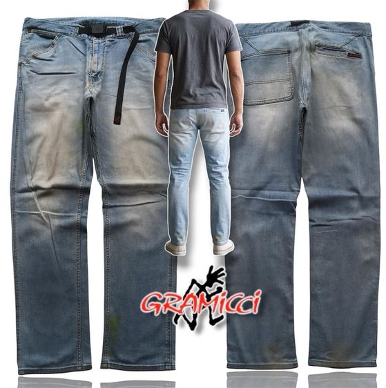 กางเกงขายาว Gramicci แท้ 💯 size M ขนาด เอว 31-37 ใส่ได้ มีสายปรับ ยาว 17 นิ้ว สภาพดีมาก ทรงสวย ตัดเย็บดีมาก หายากน่าสะสมครับ