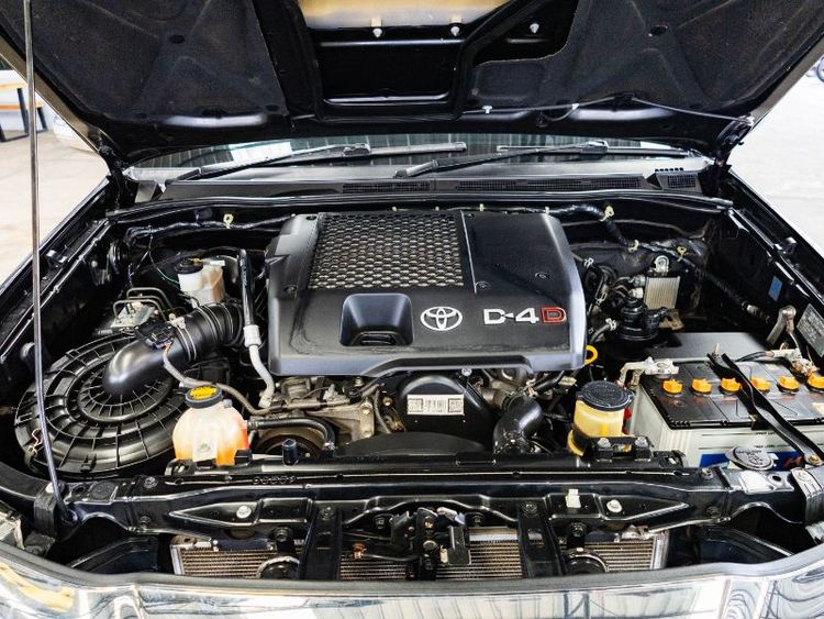 Toyota Hilux Vigo Champ 2014 Double Cab 3.0 G Prerunner Pickup ดีเซล ไม่ติดแก๊ส เกียร์อัตโนมัติ ดำ รูปที่ 4