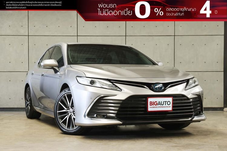 Toyota Camry 2022 2.5 HEV Premium Sedan ไฮบริด ไม่ติดแก๊ส เกียร์อัตโนมัติ เทา