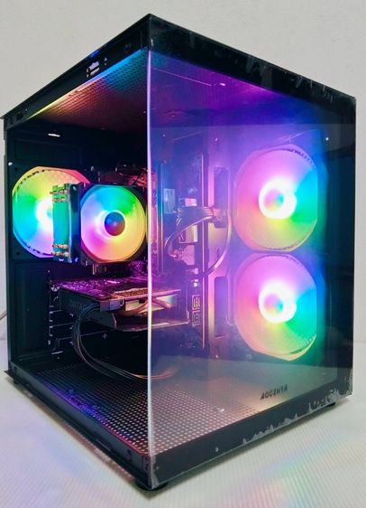 Intel วินโดว์ 16 กิกะไบต์ HDMI ใช่ คอมพิวเตอร์PCประกอบพร้อมใช้ SET I5 10400F + GTX 1060 + RAM 16G + NVMe