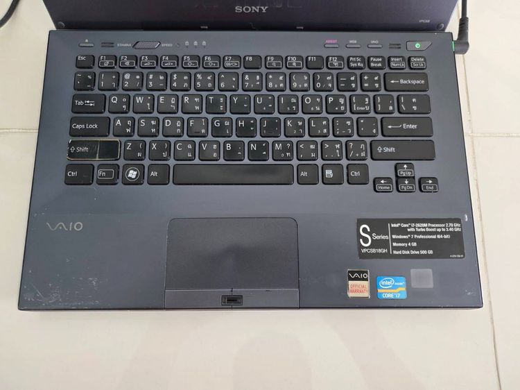 Sony Core i7 2620M 2.60Ghz RAM 8 Gb HD 500 Ghz จอ 14 นิ้ว รูปที่ 8