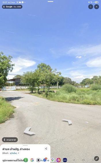 ขายที่ดินทำเลดี 9 ไร่ ติดถนนสายเอเชีย กม.49+600 หน้ากว้าง 200 เมตร ใกล้แยกอ่างทอง
