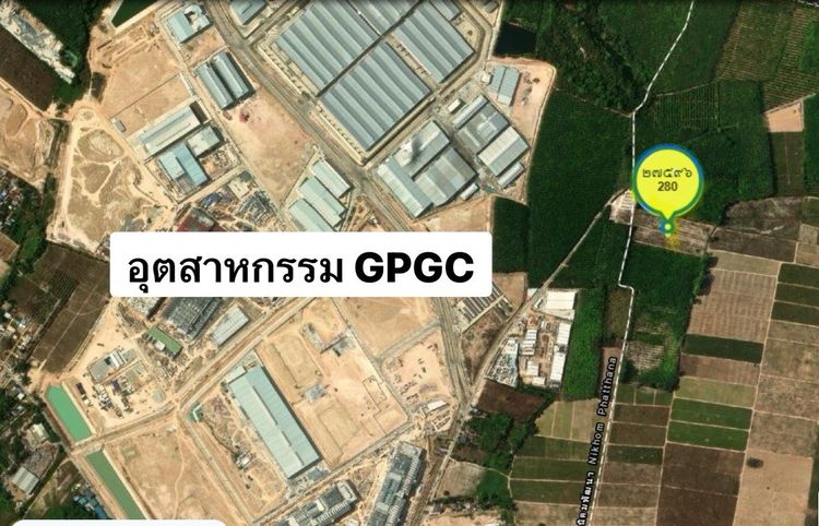 ที่ดินเปล่า ใกล้อุตสาหกรรม GPGC มาบข่า