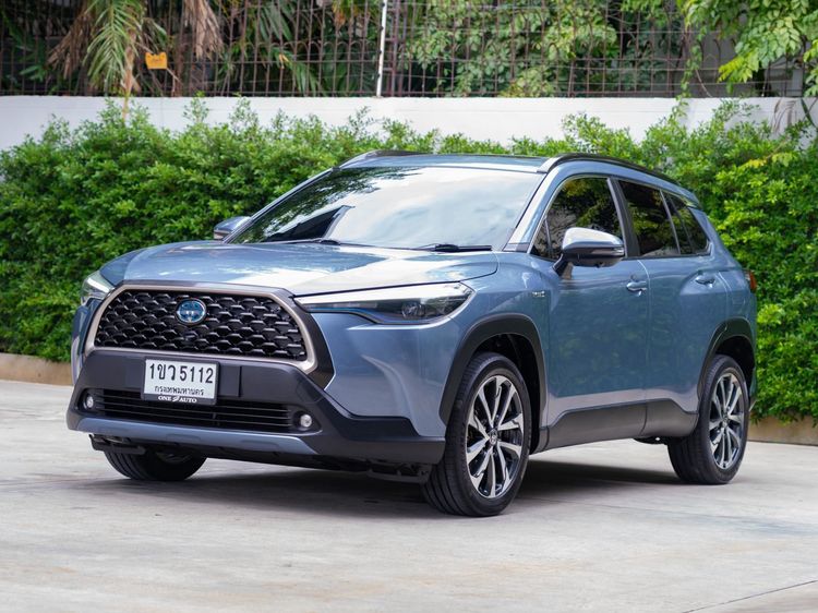 Toyota Corolla Cross 2021 1.8 Hybrid Premium Safety Utility-car ไฮบริด ไม่ติดแก๊ส เกียร์อัตโนมัติ ฟ้า รูปที่ 3