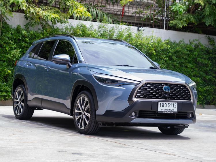 Toyota Corolla Cross 2021 1.8 Hybrid Premium Safety Utility-car ไฮบริด ไม่ติดแก๊ส เกียร์อัตโนมัติ ฟ้า